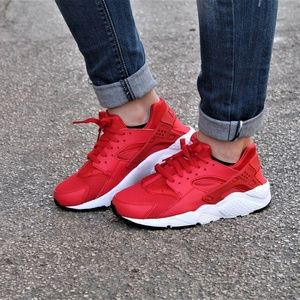 Nike Huarache Red and White
